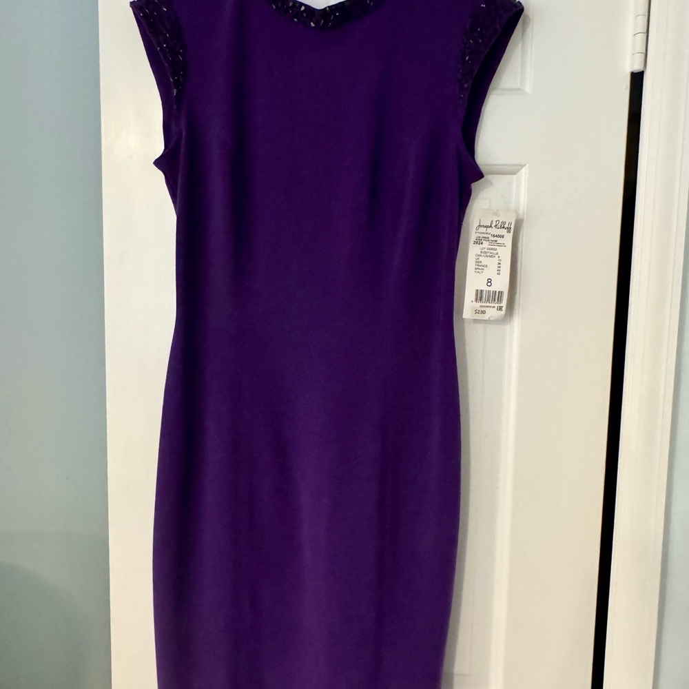 Joseph Ribkoff Purple Cocktail Dress
